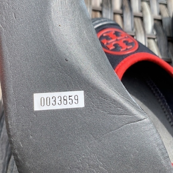 TORY Burch Navy/Red Aqua Ballet Neoprene Water Shoes - Picture 5 of 14